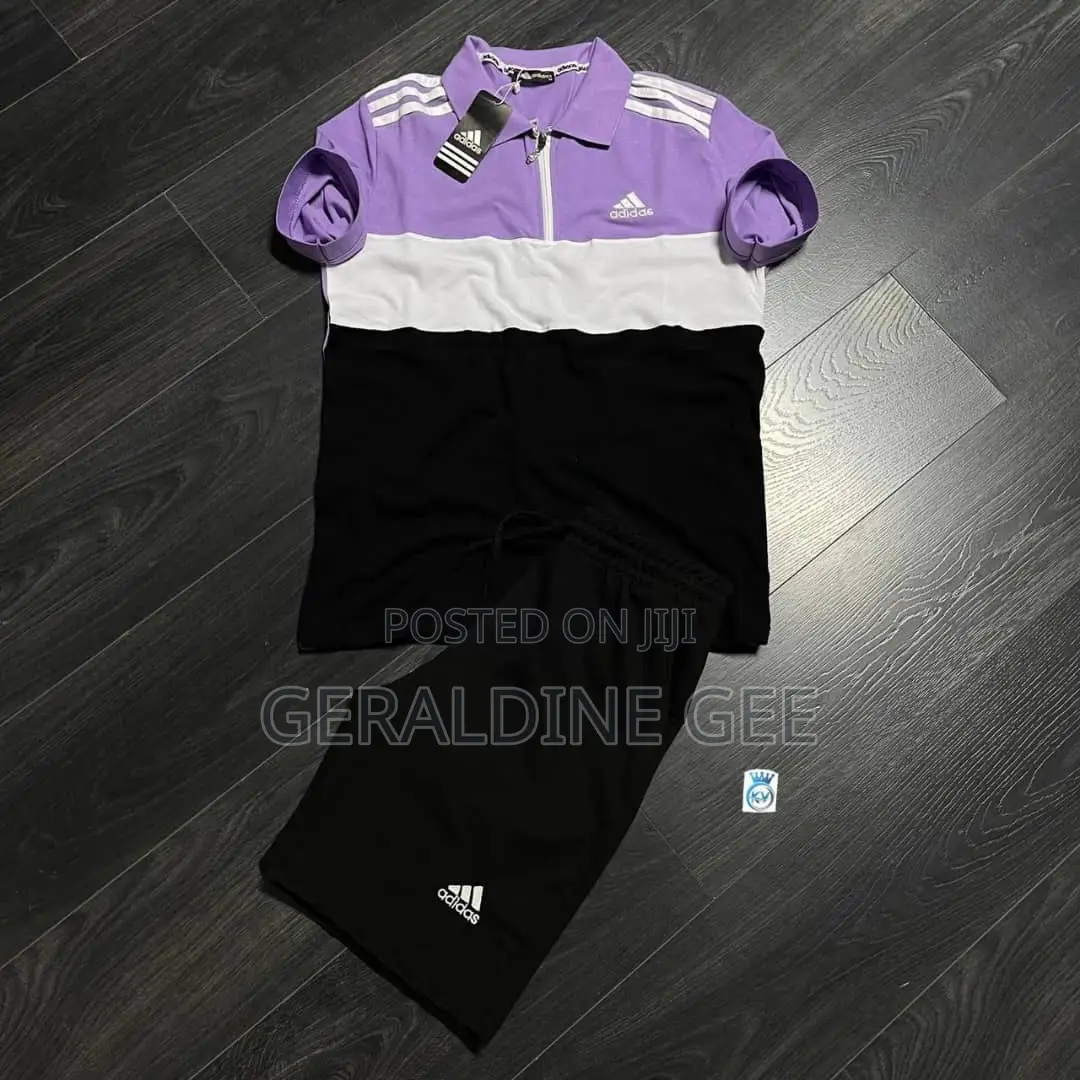 Turkish Short Adidas Two Pieces Set for Beaches, Simple Events and Co