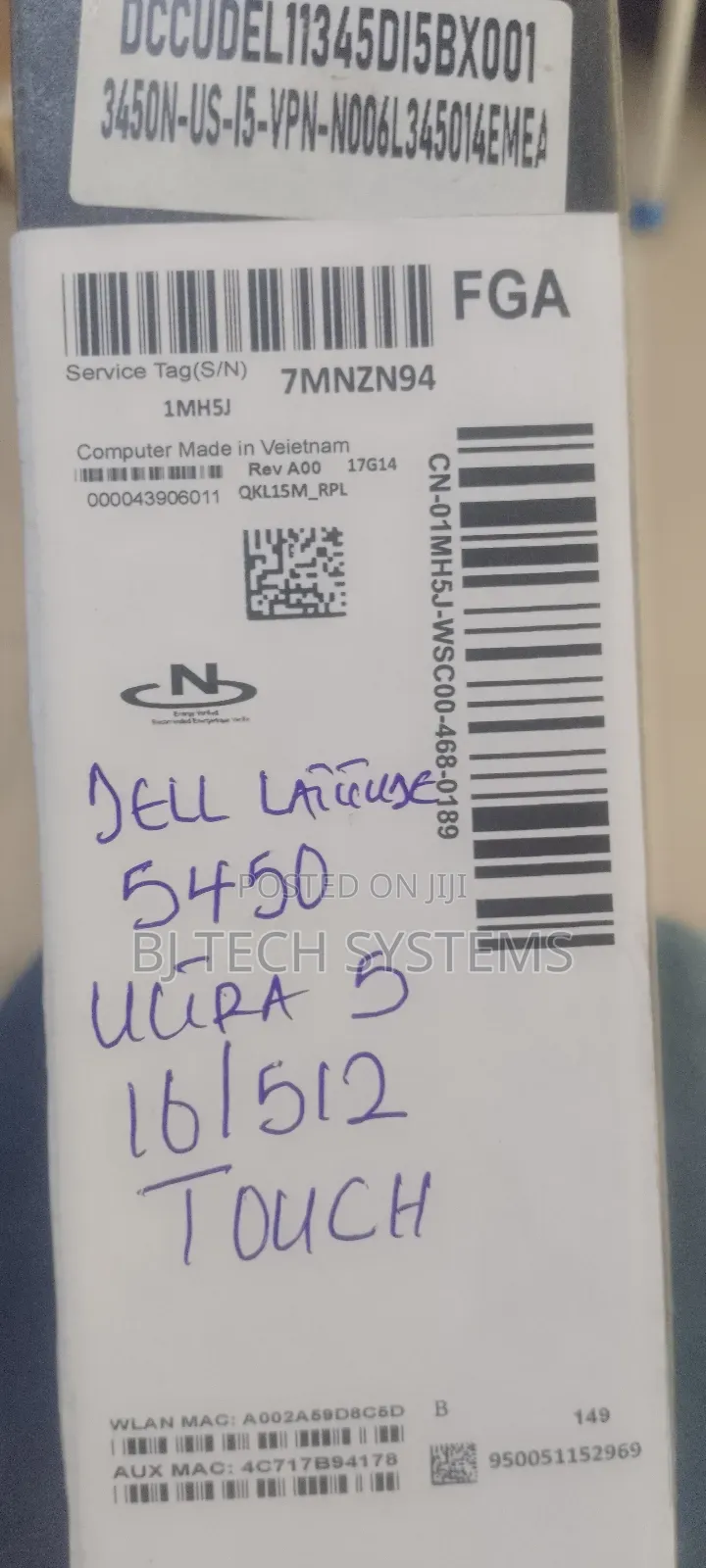 New Laptop Dell Latitude 5450 16GB Intel Core Ultra 5 SSD 512GB