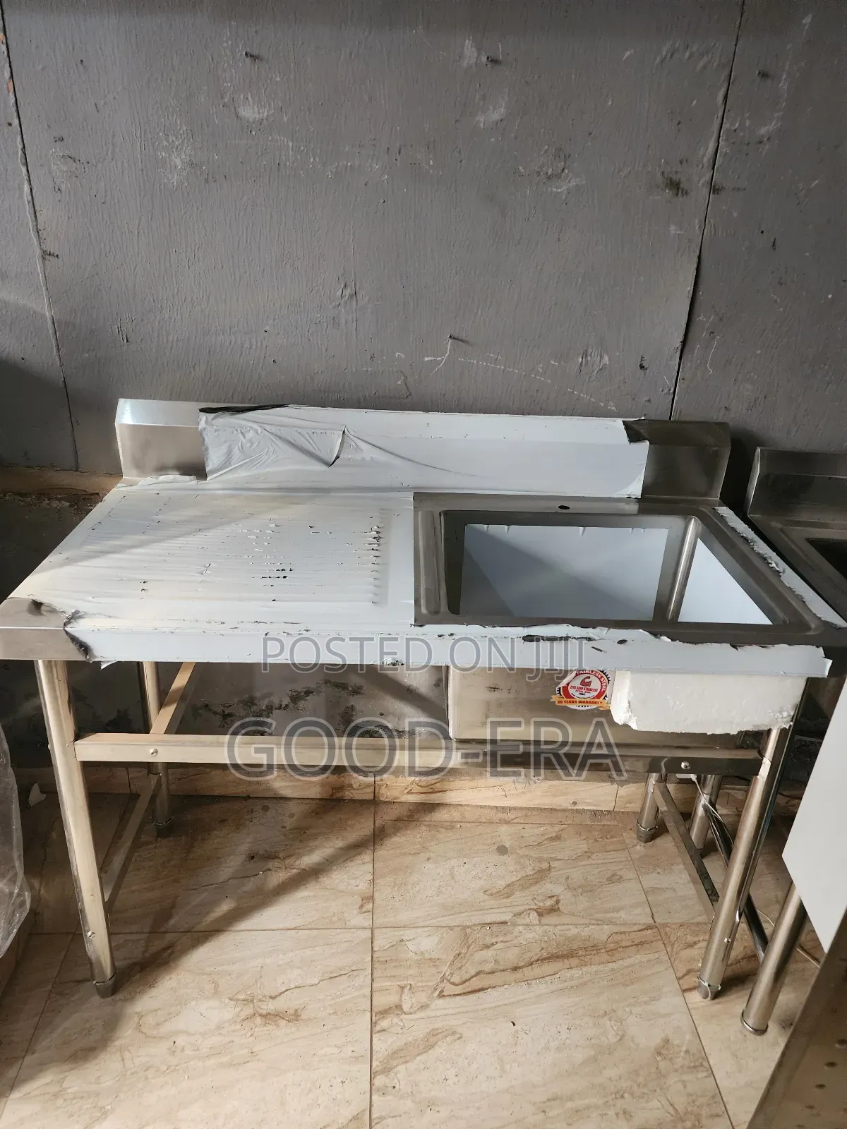 Industrial Sink Single Bowl and Tray