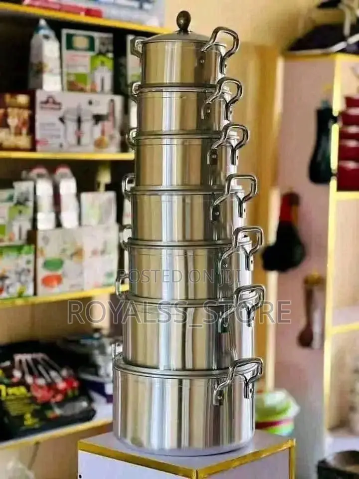 7in1 Quality Aluminium Stock Cookware Set - Tornado Pot