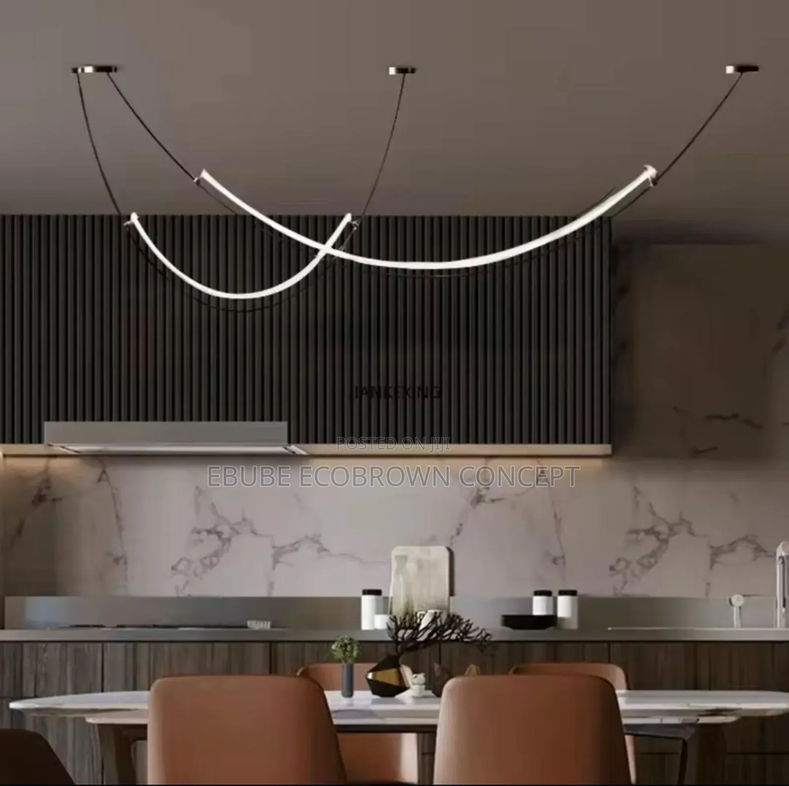 Nordic Line Led Pendant Lights for Dining Room, Bar Living Room