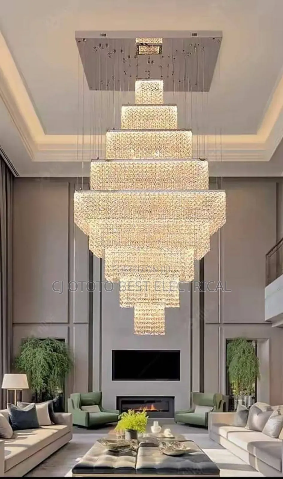 Big Full Body Crystal Chandelier Luxury Light Available as You Seen
