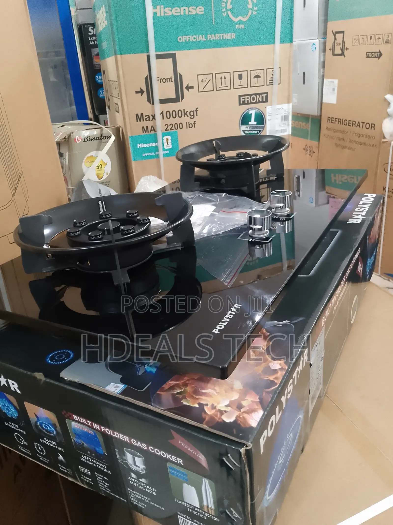 Polystar Two-Burner High-Efficiency Gas Hob