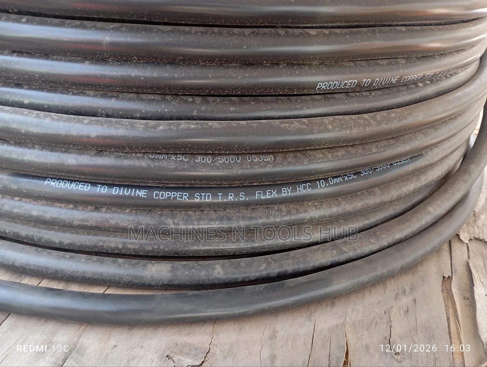 Trs Flexible Electric Cable 10mm × 5core