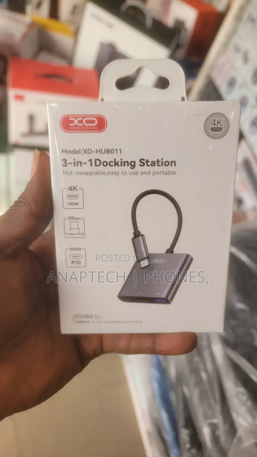 X0 Simple Is Beauty, Model X0-Hub011 3in1 Docking Station Hdmi