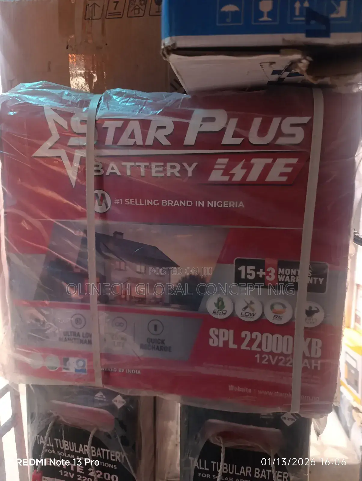220 A Star Plus Tubular Solar Battery