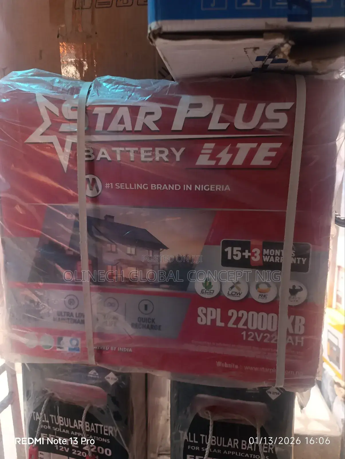 220 A Star Plus Tubular Solar Battery