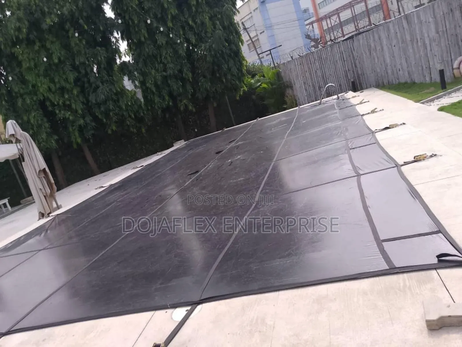 Swimming Pool Cover and Rachet