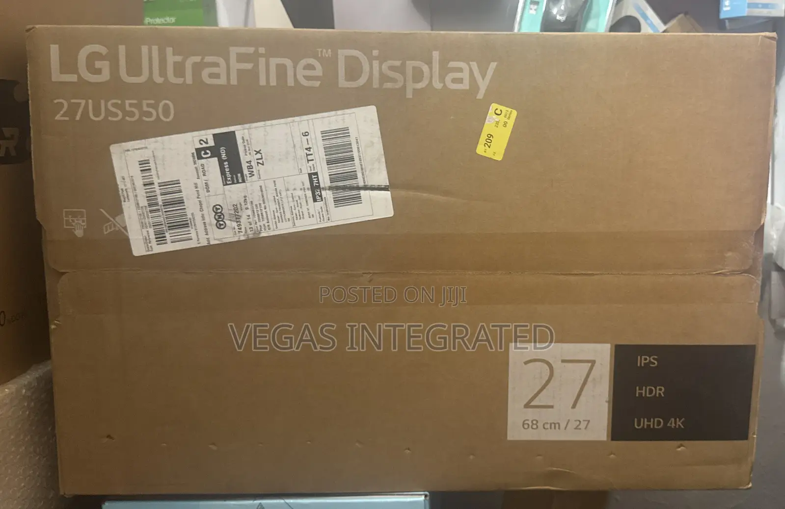 Lg 27us550-w 27-inch 4k Uhd Ultrafinetm Ips Monitor With Hdr10