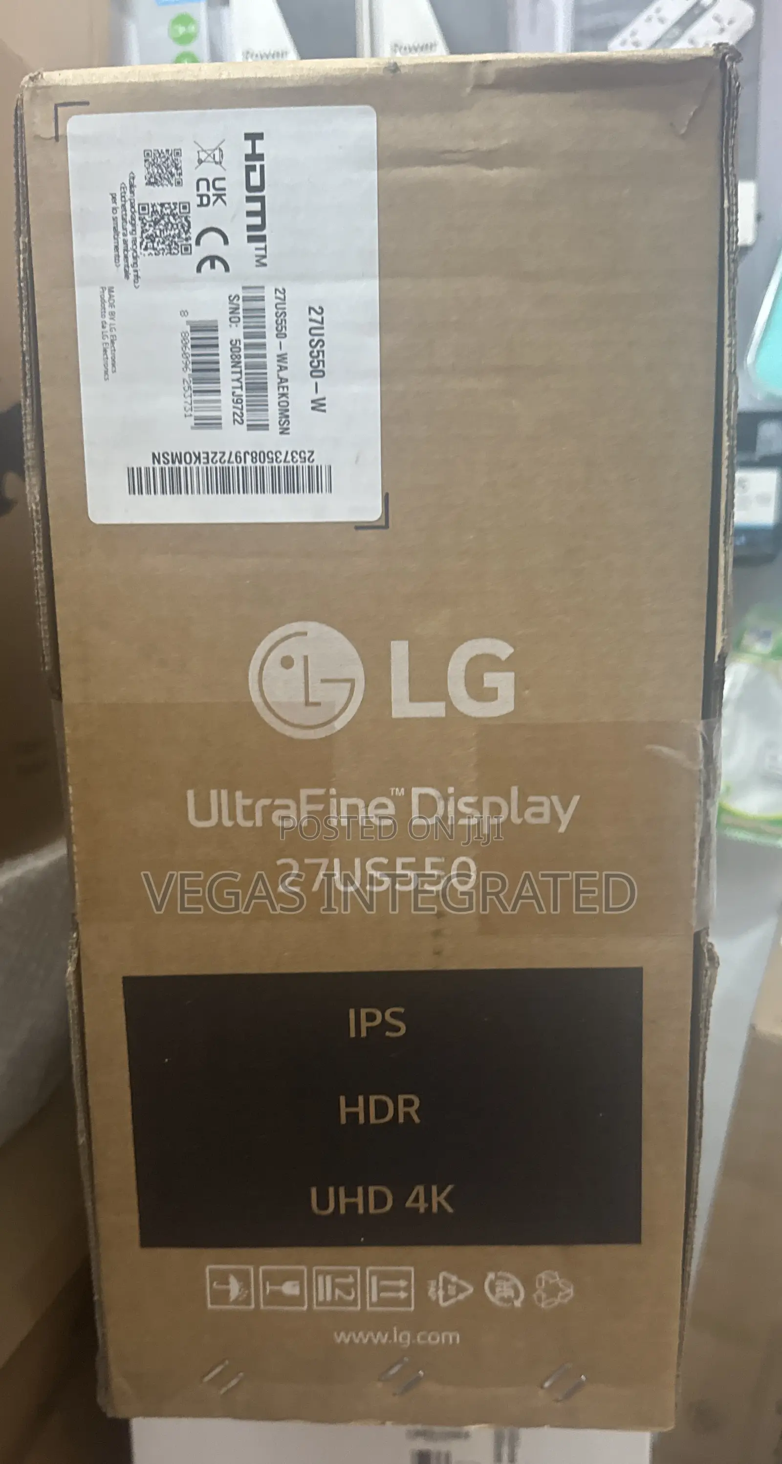 Lg 27us550-w 27-inch 4k Uhd Ultrafinetm Ips Monitor With Hdr10