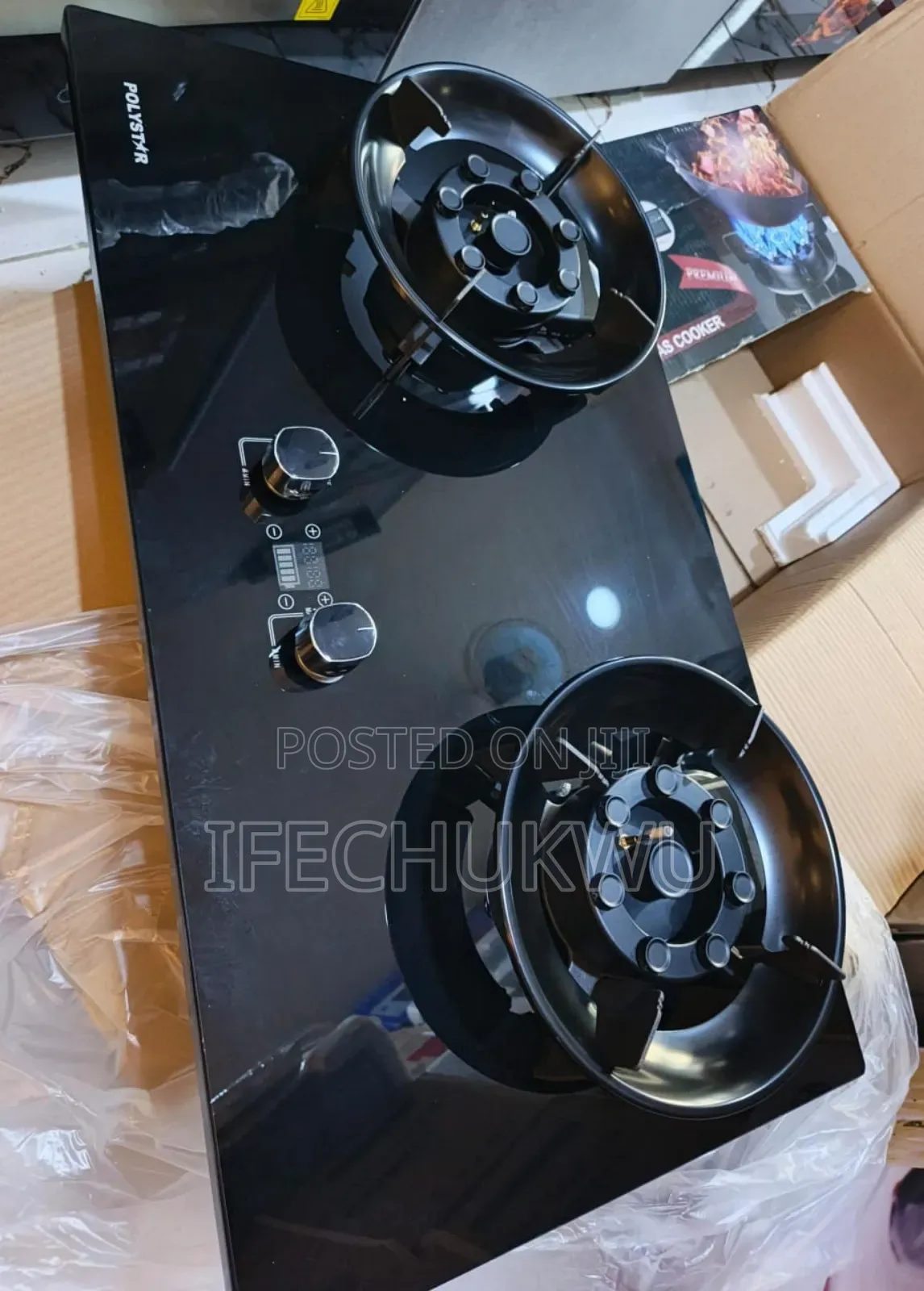 Original Quality Polystar Built-in Cabinet Flips Up Gas Cooker Hob