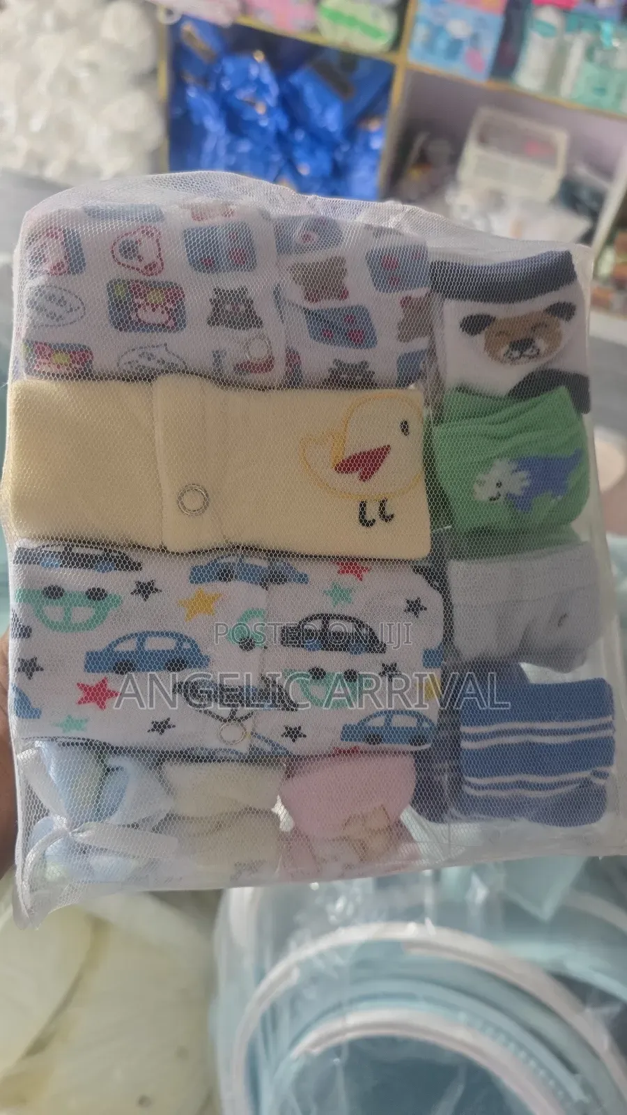 Baby Ovearall With Socks and Napkin
