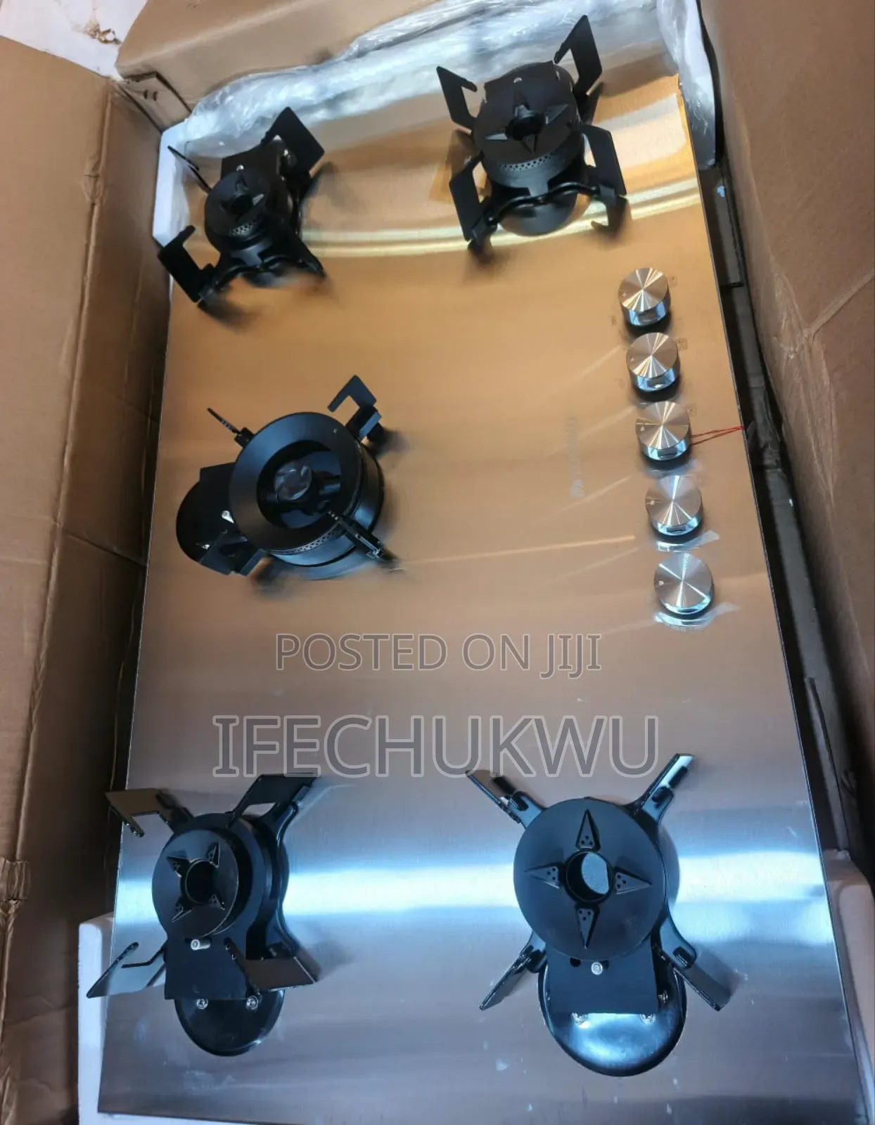 Original Yohako 90cm Built-in Luxury Flips Up 5 Burners Gas Cooker