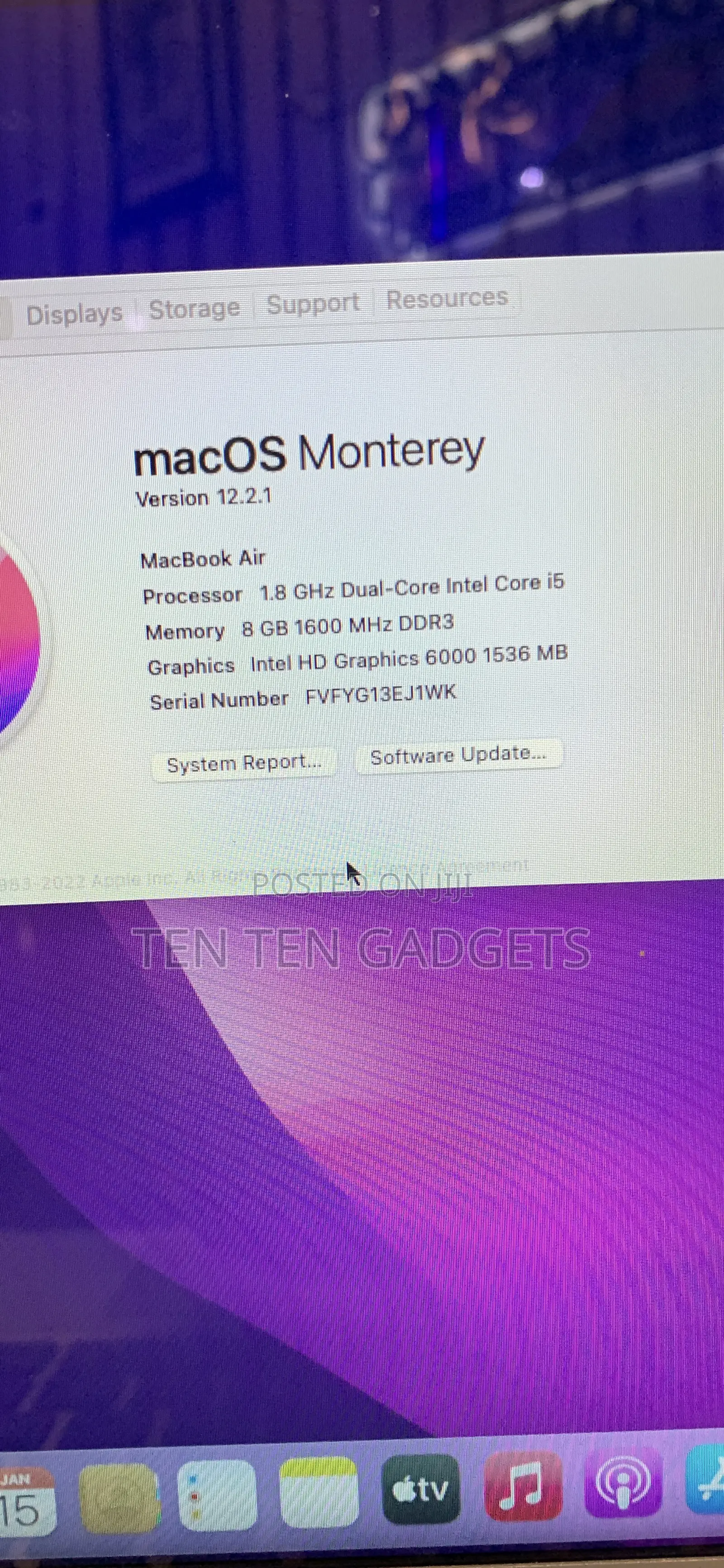 Laptop Apple MacBook Air 2017 8GB Intel Core i5 SSD 256GB