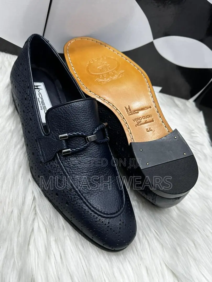 Italian Moreschi Classic Shoes For Men,White And Black