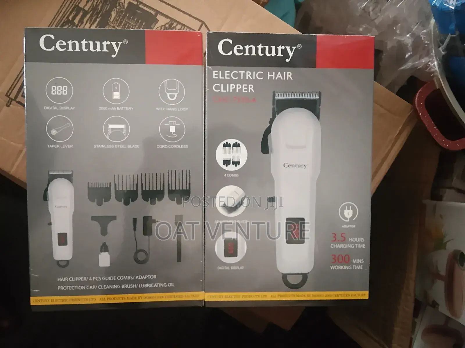 Century Professional Cordless Hair Clipper - 300 Mins Runtime