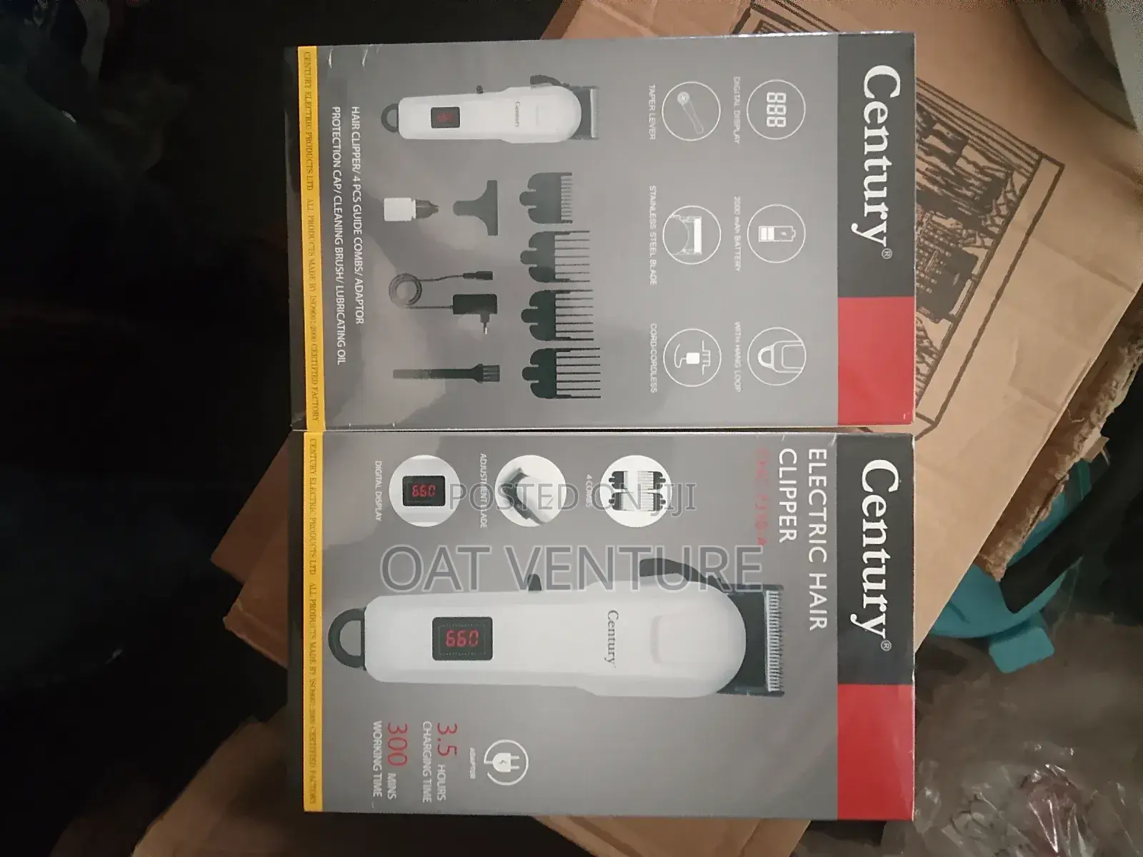 Century Professional Cordless Hair Clipper - 300 Mins Runtime