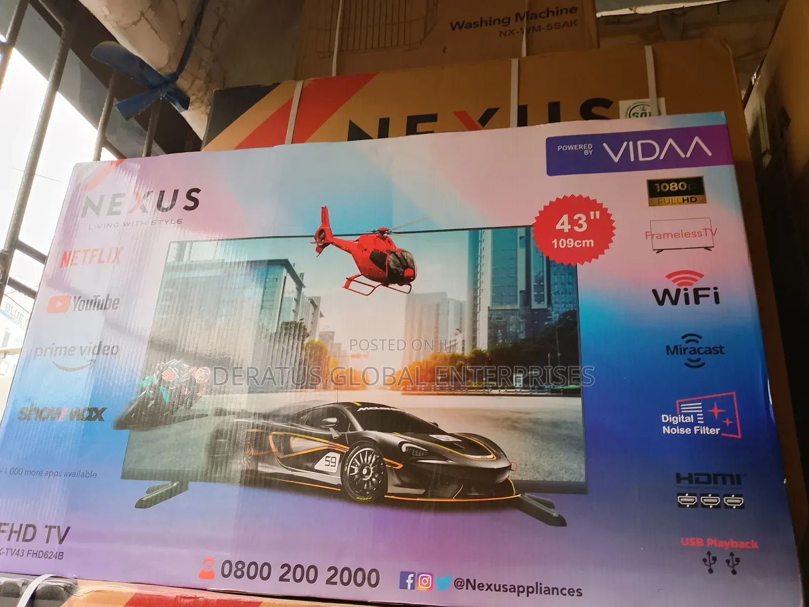 Nexus 43" Smart Tv With Full Functions