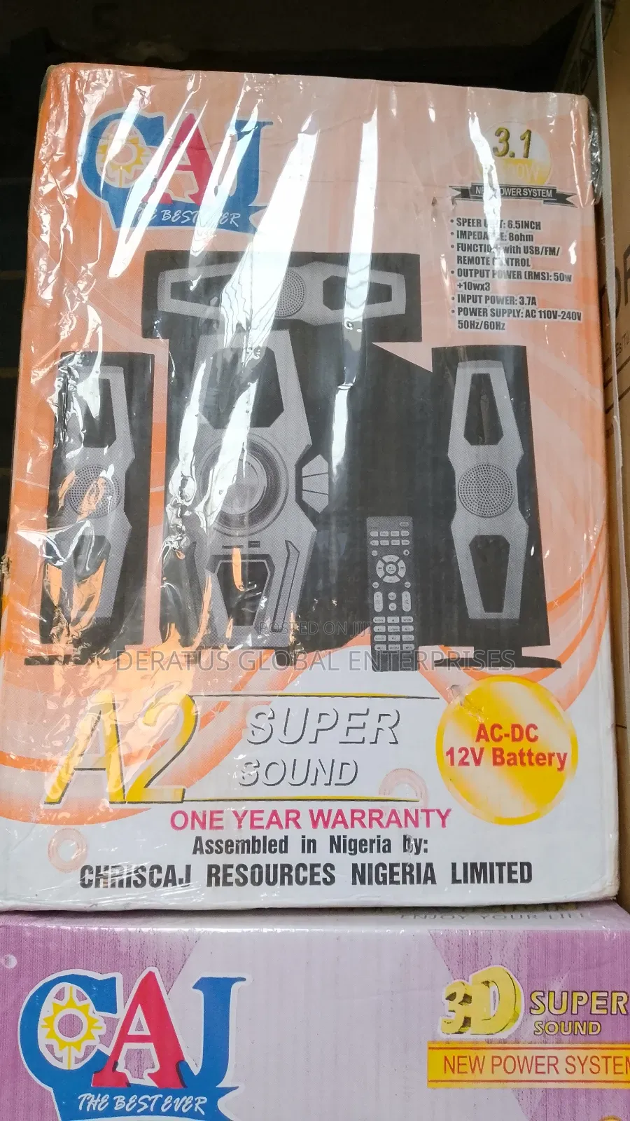 Caj 3.1 Home Theater System With High Bass