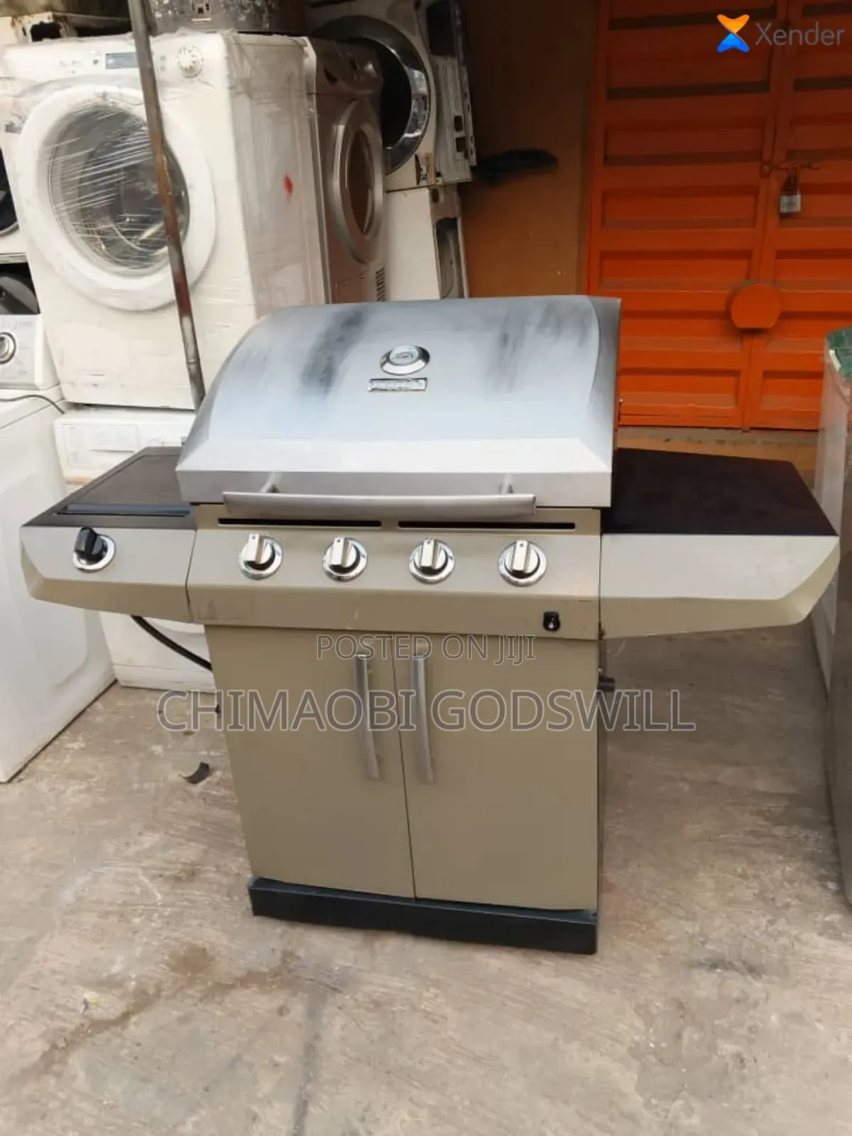 Four Burner Standing Barbecue Machine