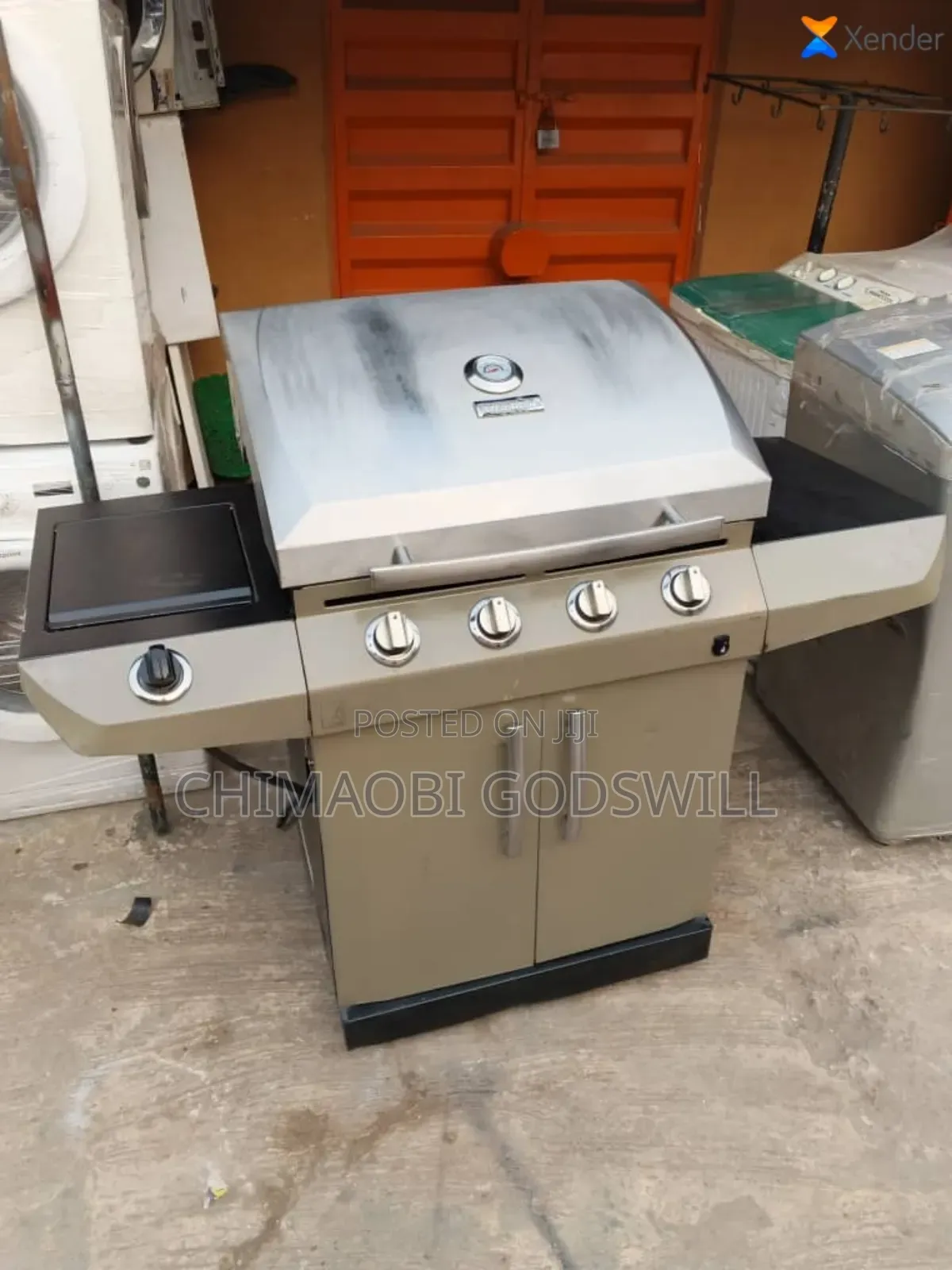Four Burner Standing Barbecue Machine