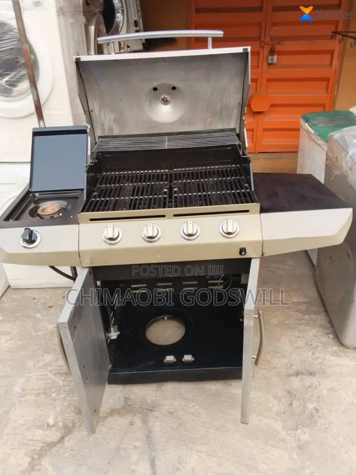 Four Burner Standing Barbecue Machine