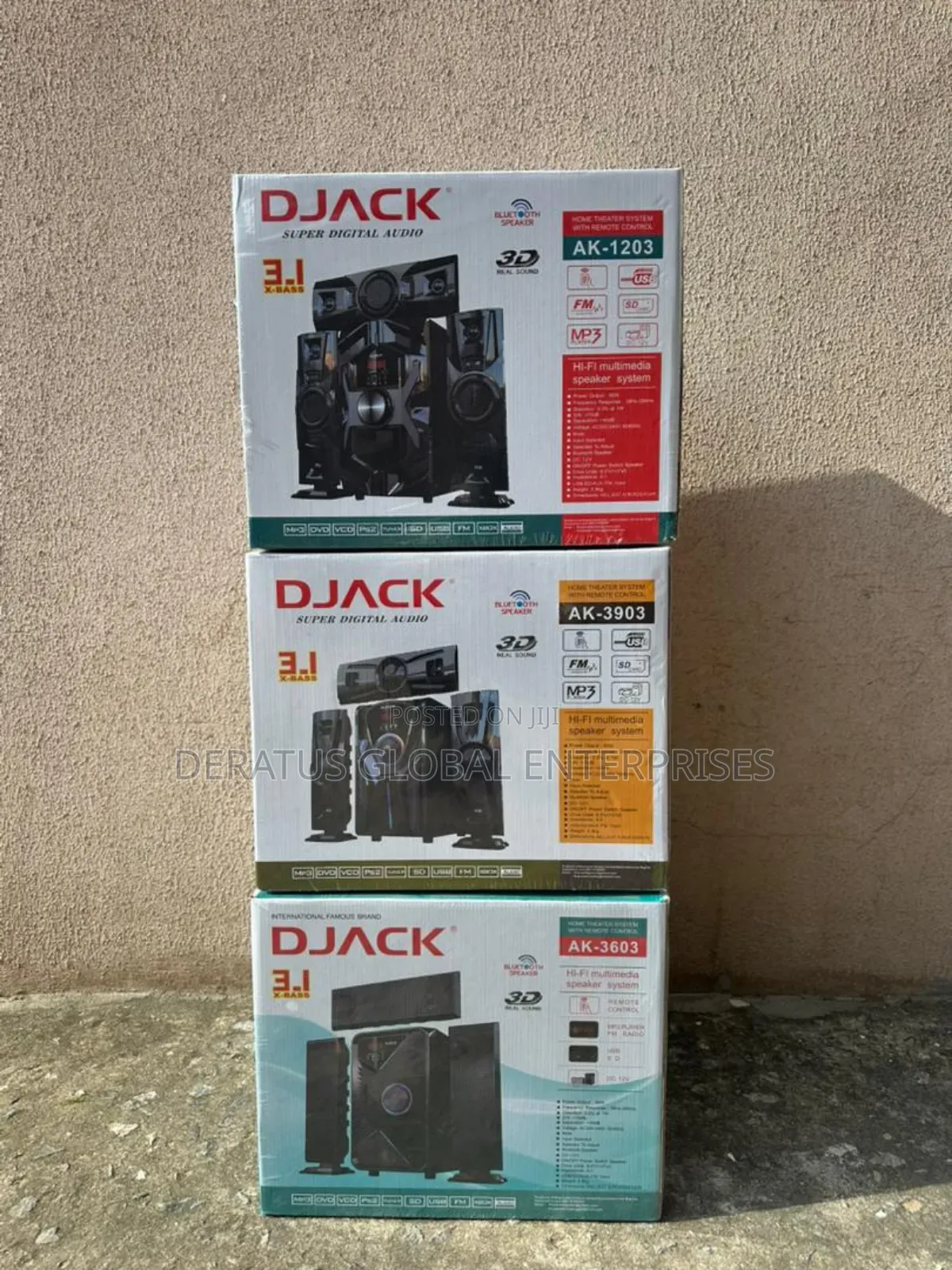 Djack 3.1 Quality Home Theater System With Remote Control