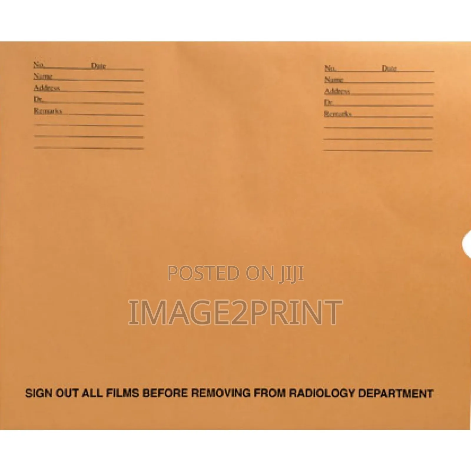 X-Ray Folder Jacket Printing