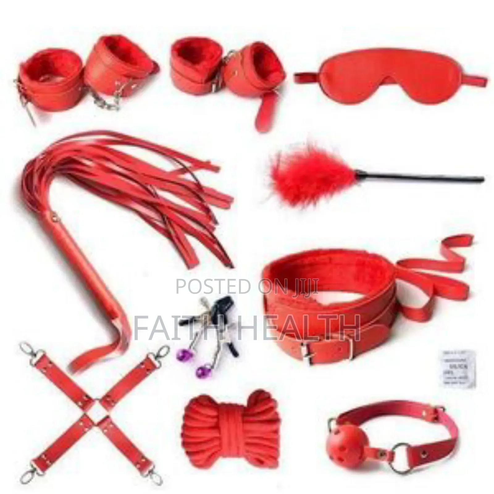 Red Bondage Restraint Kit BDS