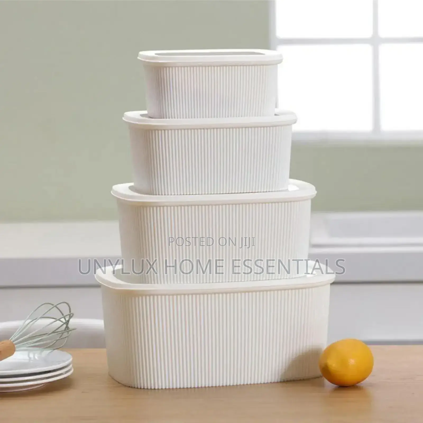 4pcs Rectangular Food Storage Container