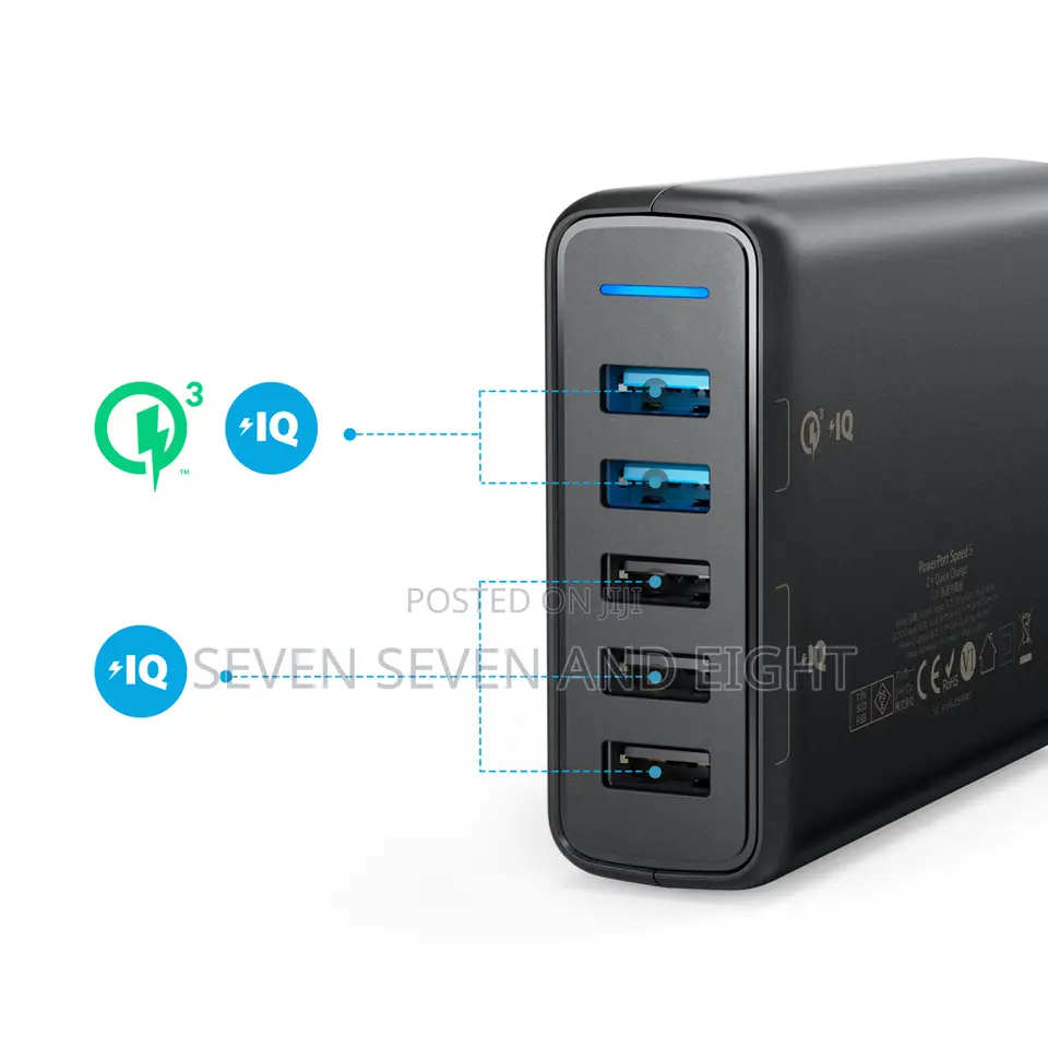 Anker Power Port Speed 5 2*Quick 63w Charger