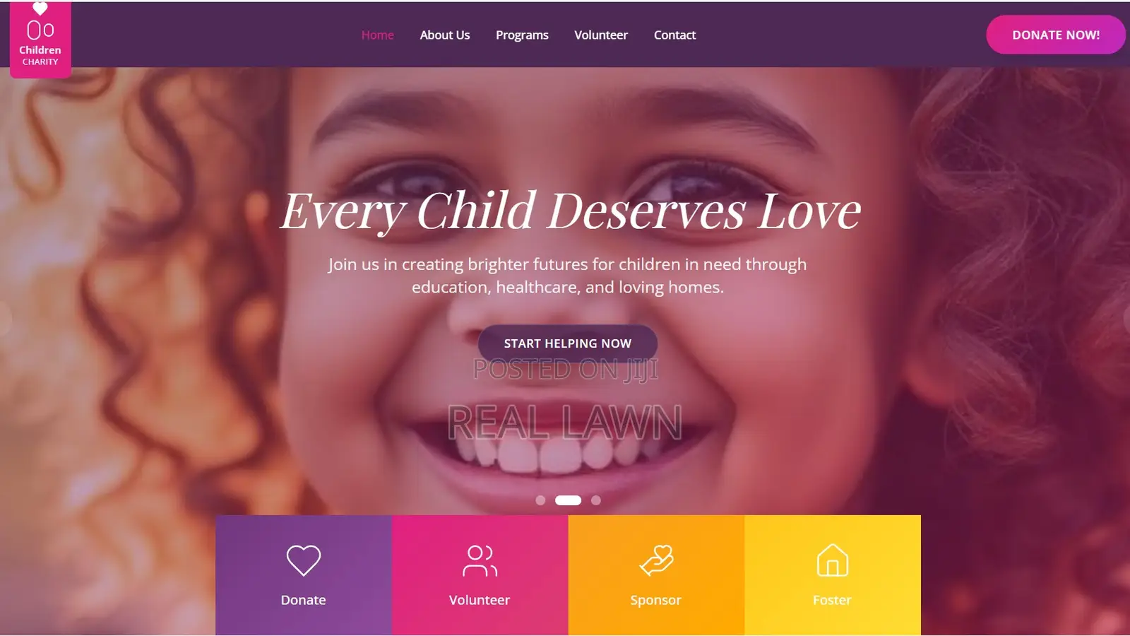 Ngo Website With Secure Online Donations