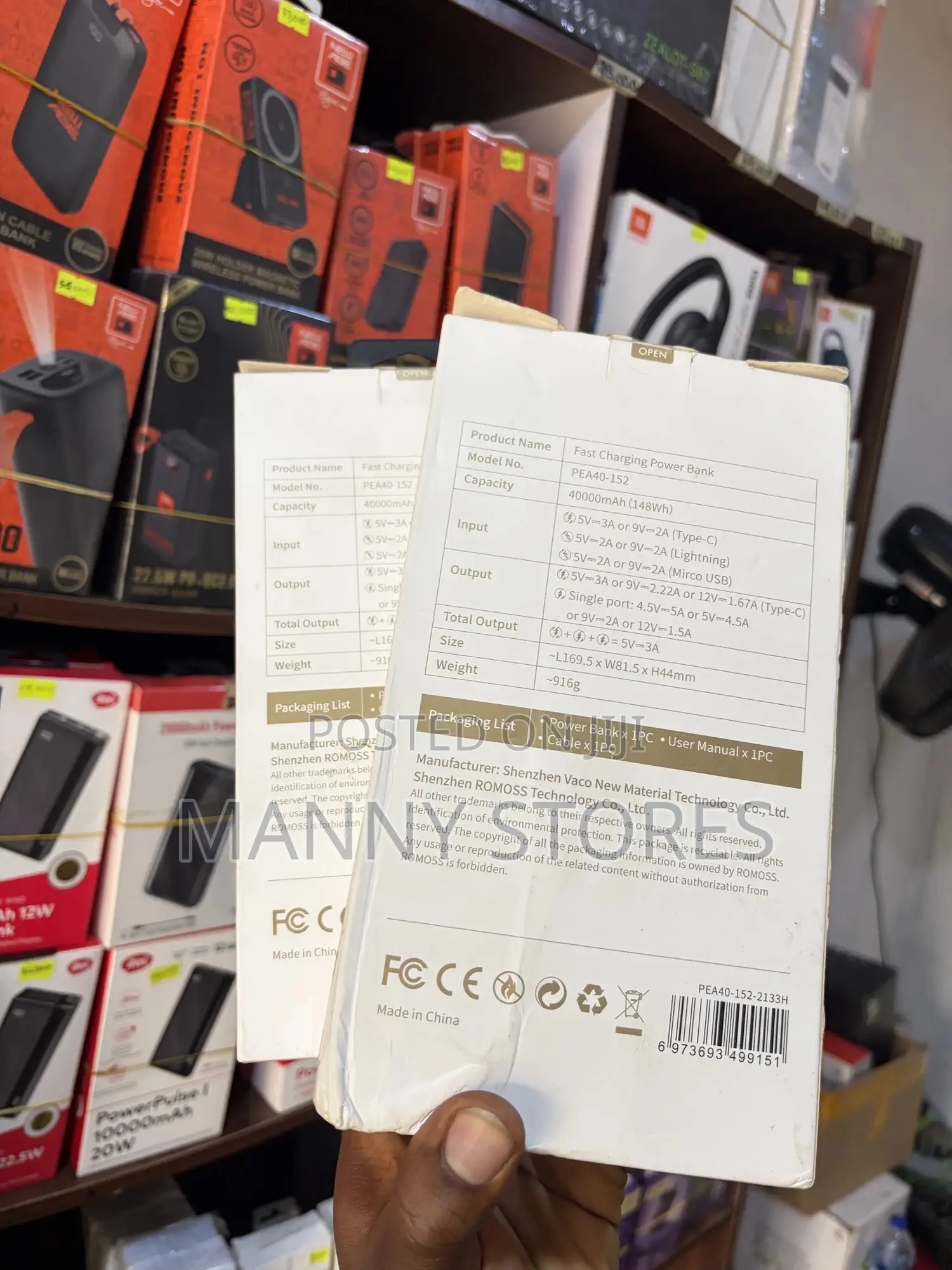 Romoss 40,000 Mah Fast Charging Power Bank (22.5w)