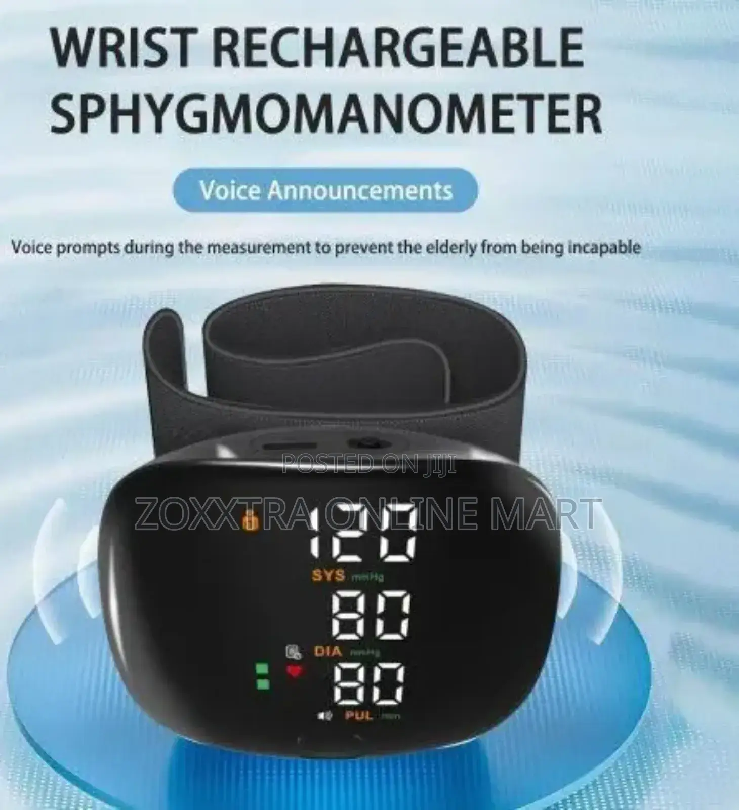Wrist Electronic Spygmomanometer Wrist Rechargeable Bp Monitor