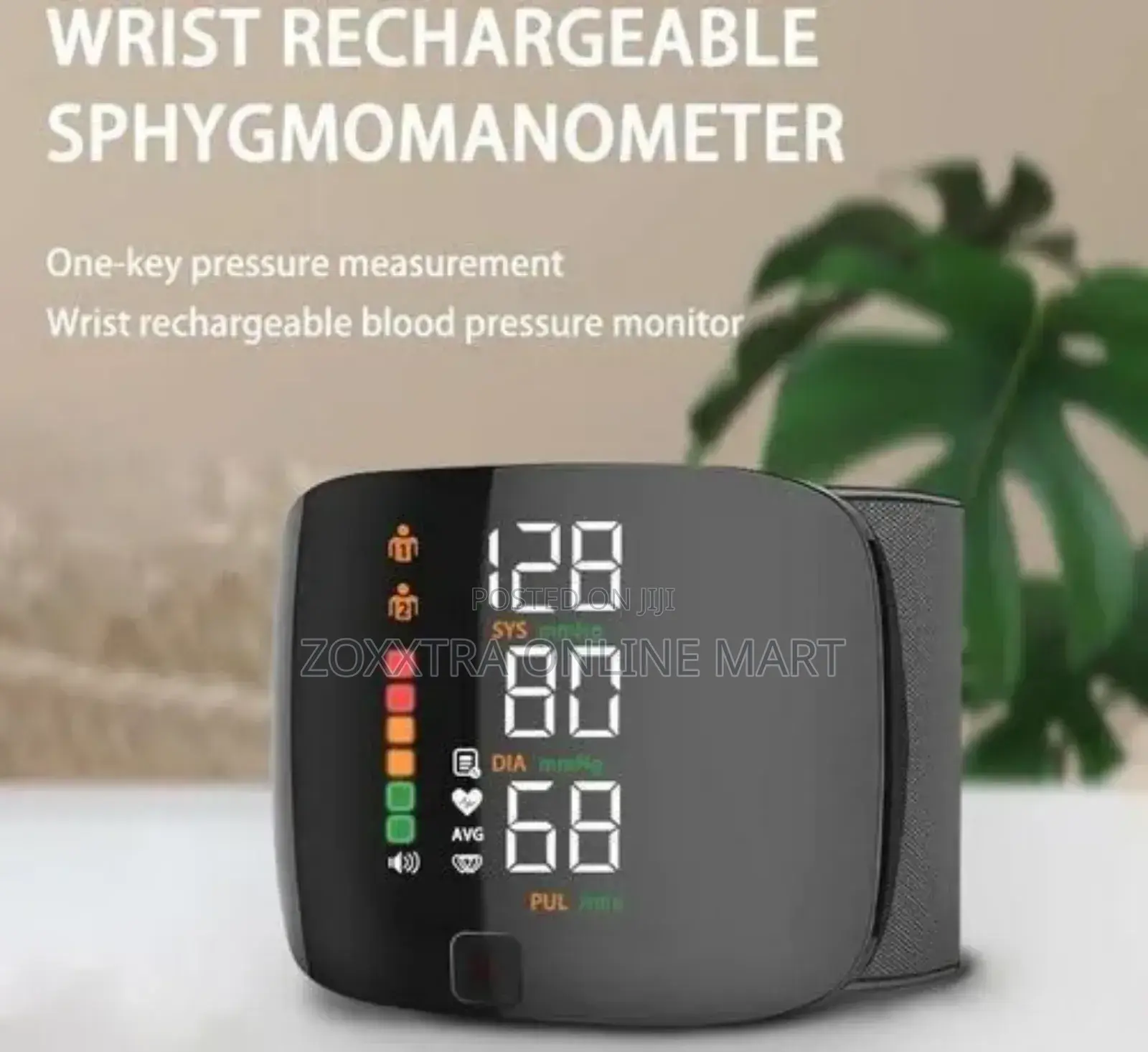 Wrist Electronic Spygmomanometer Wrist Rechargeable Bp Monitor