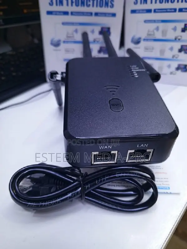 300mbps Wireless Wifi Repeater Wifi Signal Booster (Black)