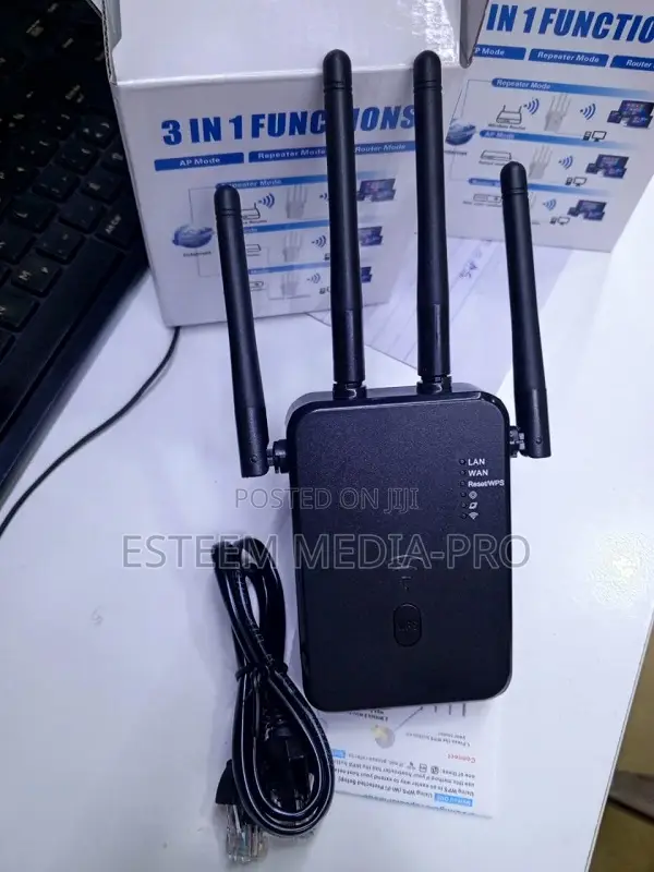 300mbps Wireless Wifi Repeater Wifi Signal Booster (Black)