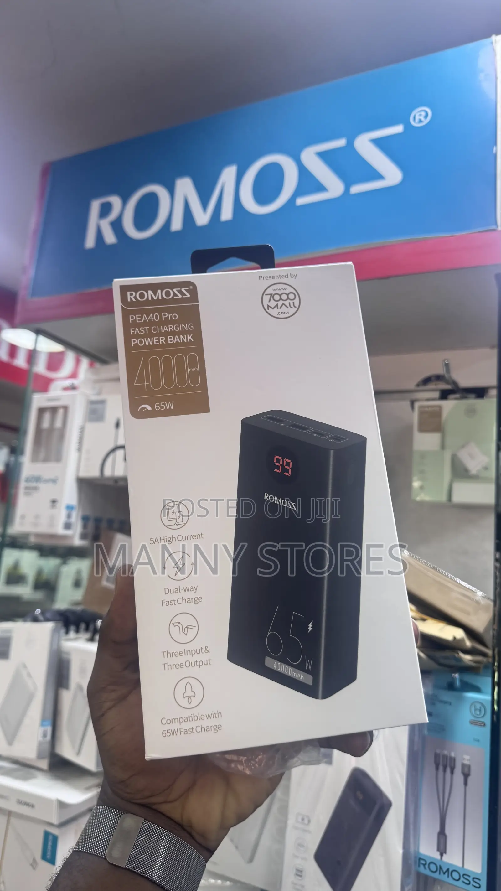 Romoss 40,000 Mah Fast Charging Power Bank (65w)