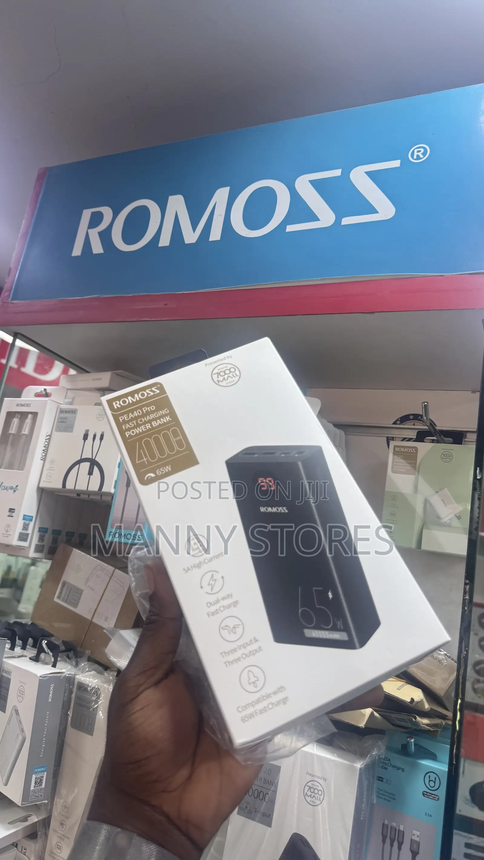 Romoss 40,000 Mah Fast Charging Power Bank (65w)