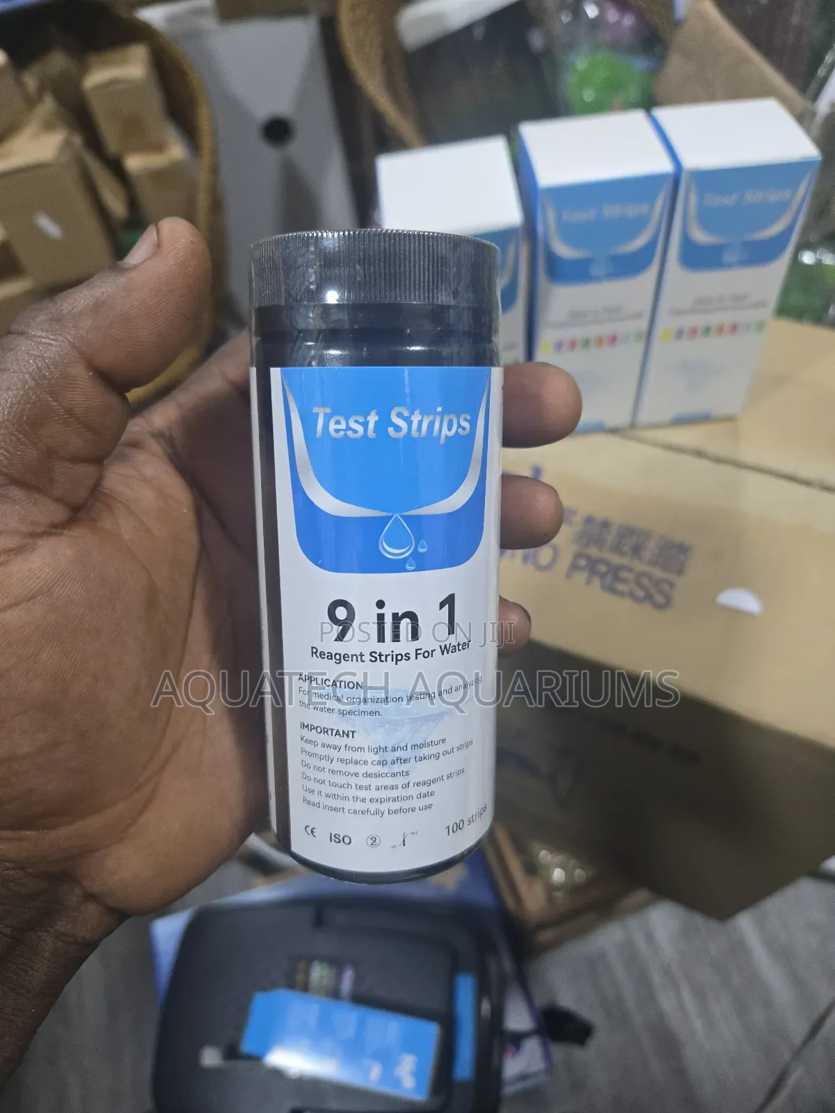 9 in 1 Water Test Strip for Fish Farming and Aquarium