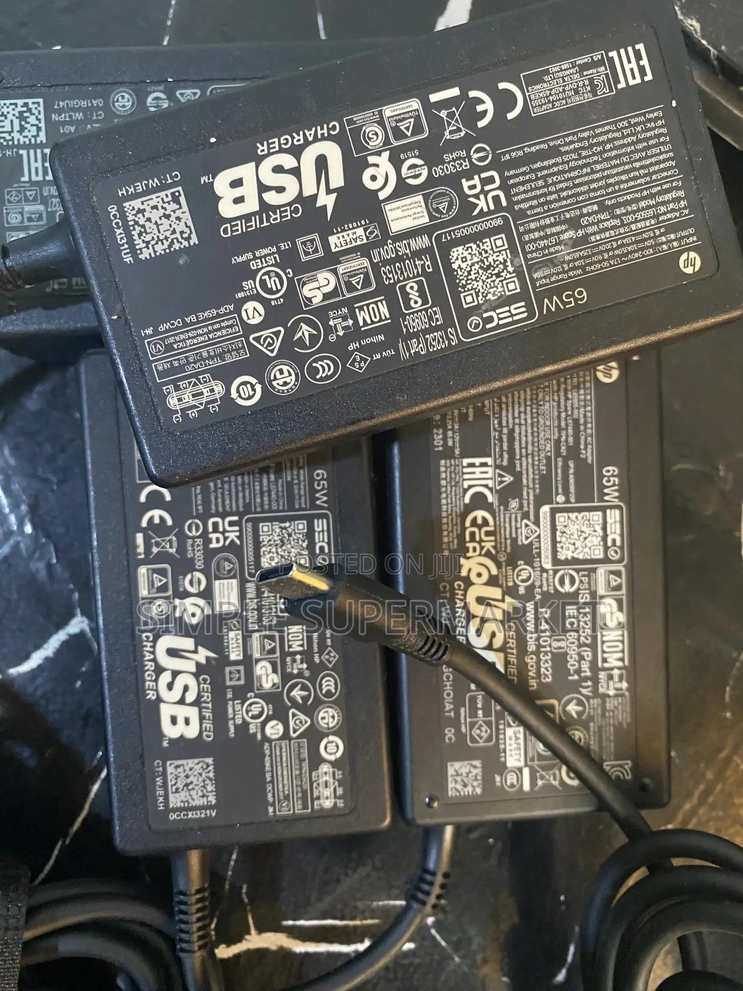 Tokunbo Hp 65w Complete Charger