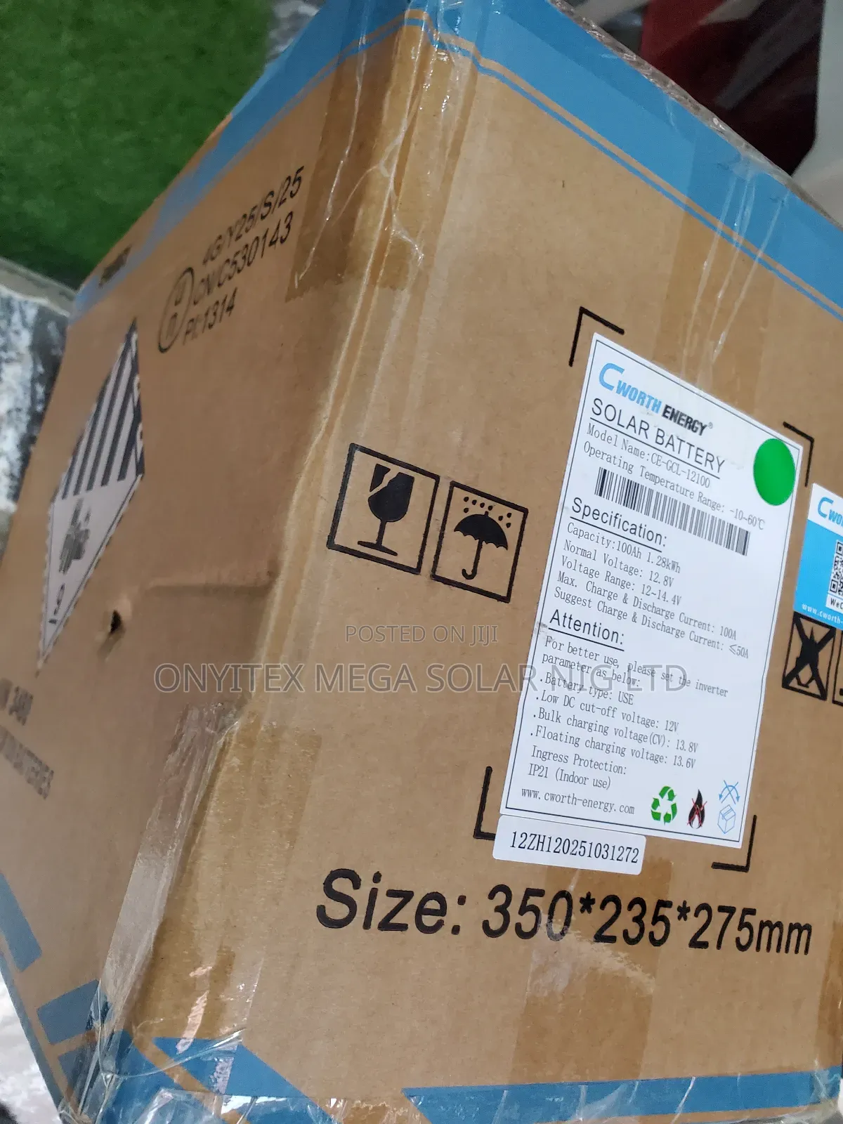 Original C Worth Lithium Battery 1.28kwh 12.8v