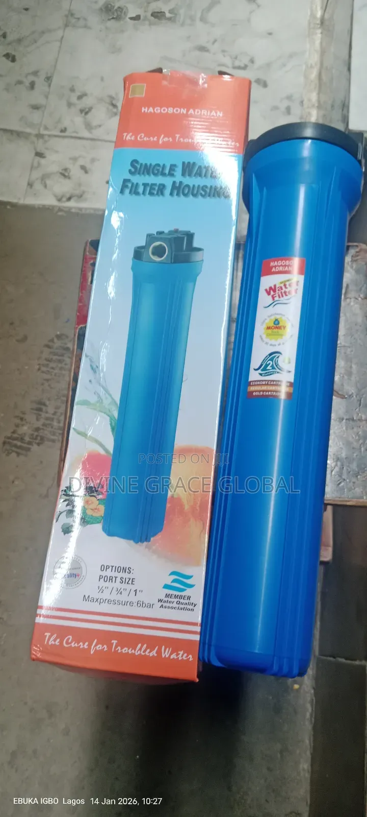 Blue Water Filter 20inche