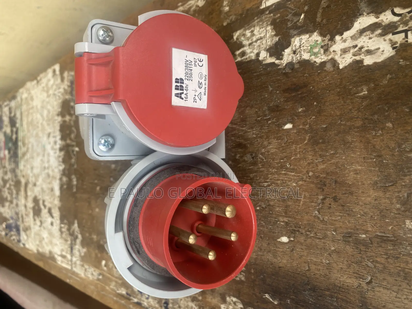 Original Abb 16amps 5pin Industria Male and Female Plug and Socket