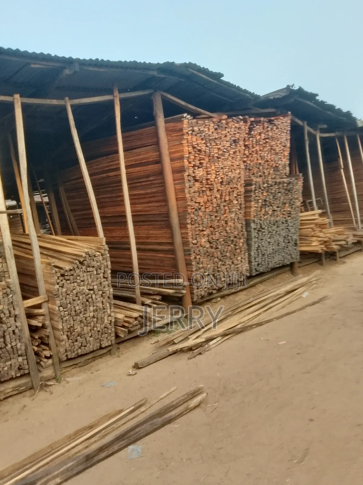 2by4by18 NGala for Roofing, at Portharcort Oyigbo Timber Market