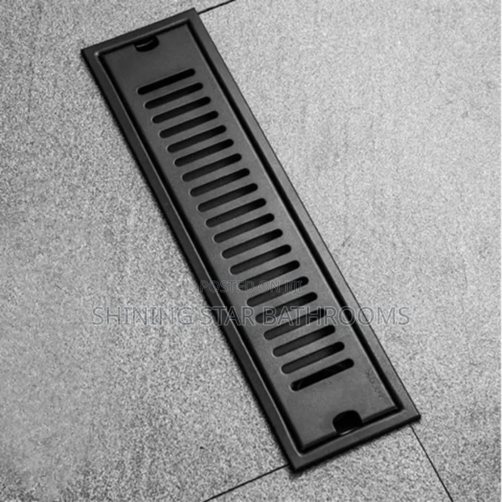 Black Linear Floor Drains