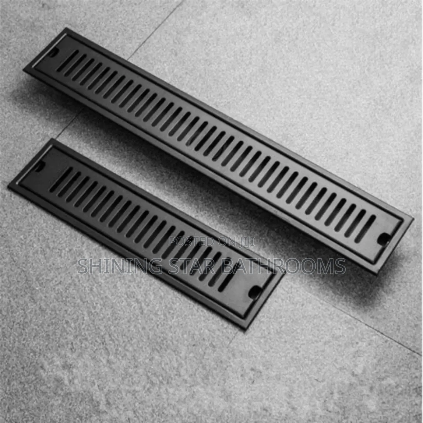 Black Linear Floor Drains