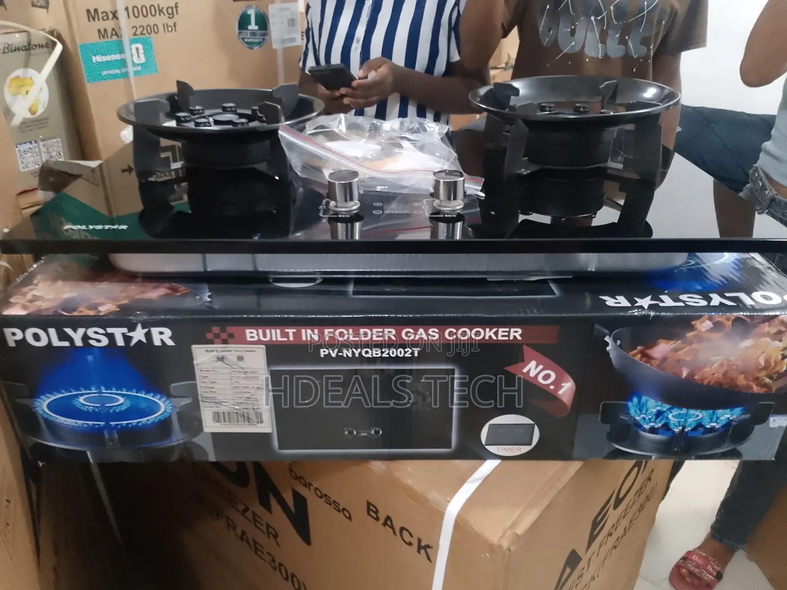 Polystar Manual Ignition Two Burner Gas Hob With Stable Pan Supports