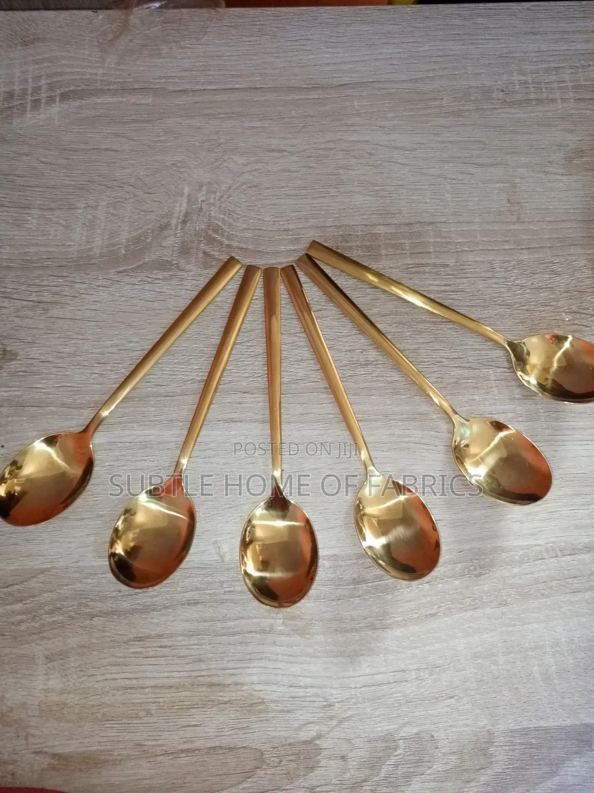 Luxury Gold-Plated Spoons Forks (6pcs Set)-Restaurant, Airbnb, Hotel