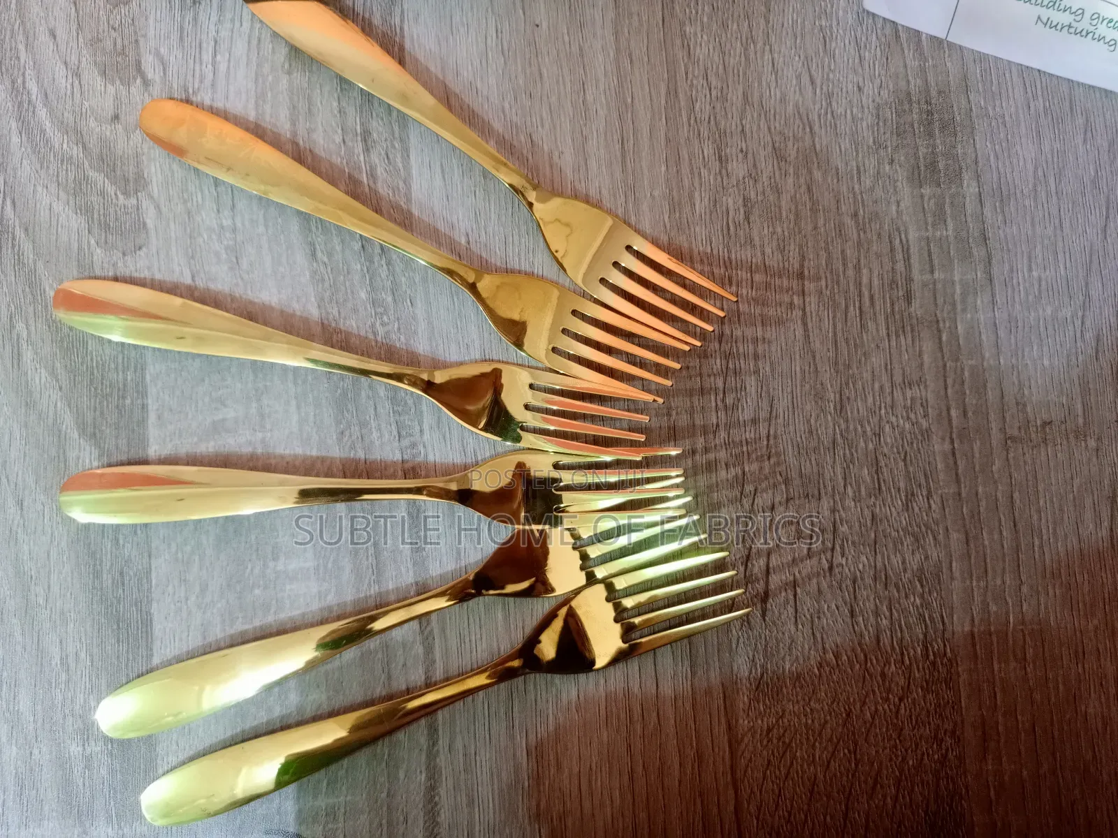 Luxury Gold-Plated Spoons Forks (6pcs Set)-Restaurant, Airbnb, Hotel